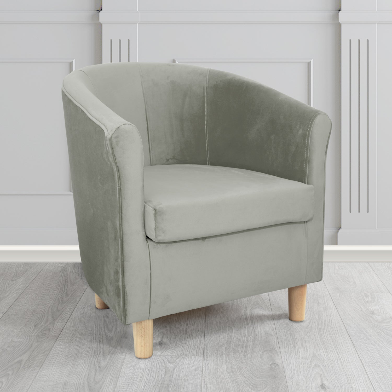 Tuscany Tub Chair in Monaco Plush Velvet Fabric