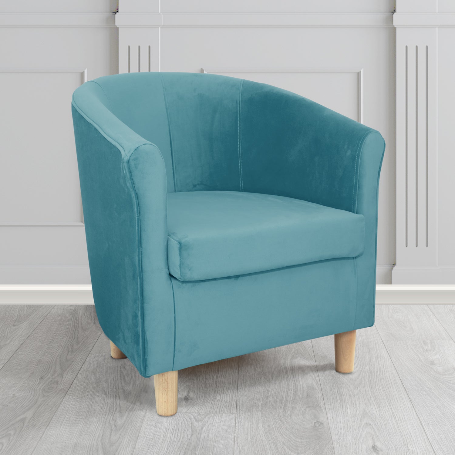 Tuscany Tub Chair in Monaco Plush Velvet Fabric