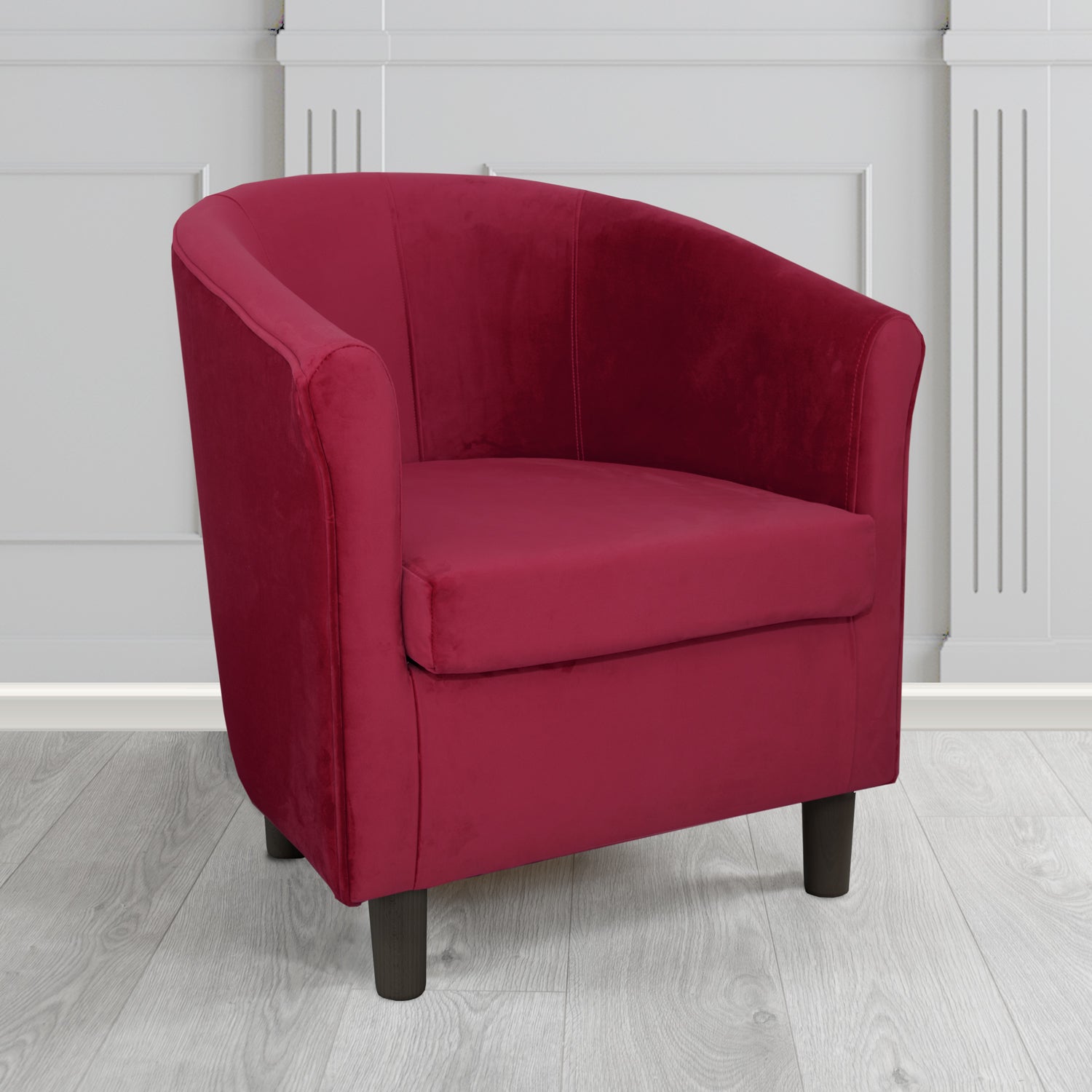 Tuscany Tub Chair in Monaco Plush Velvet Fabric