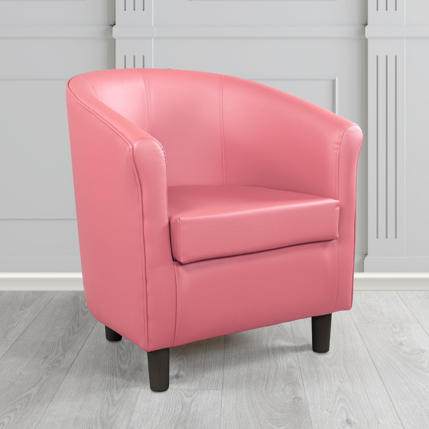 Next Day Tuscany Pink DR Faux Leather Tub Chair (4639992512554)