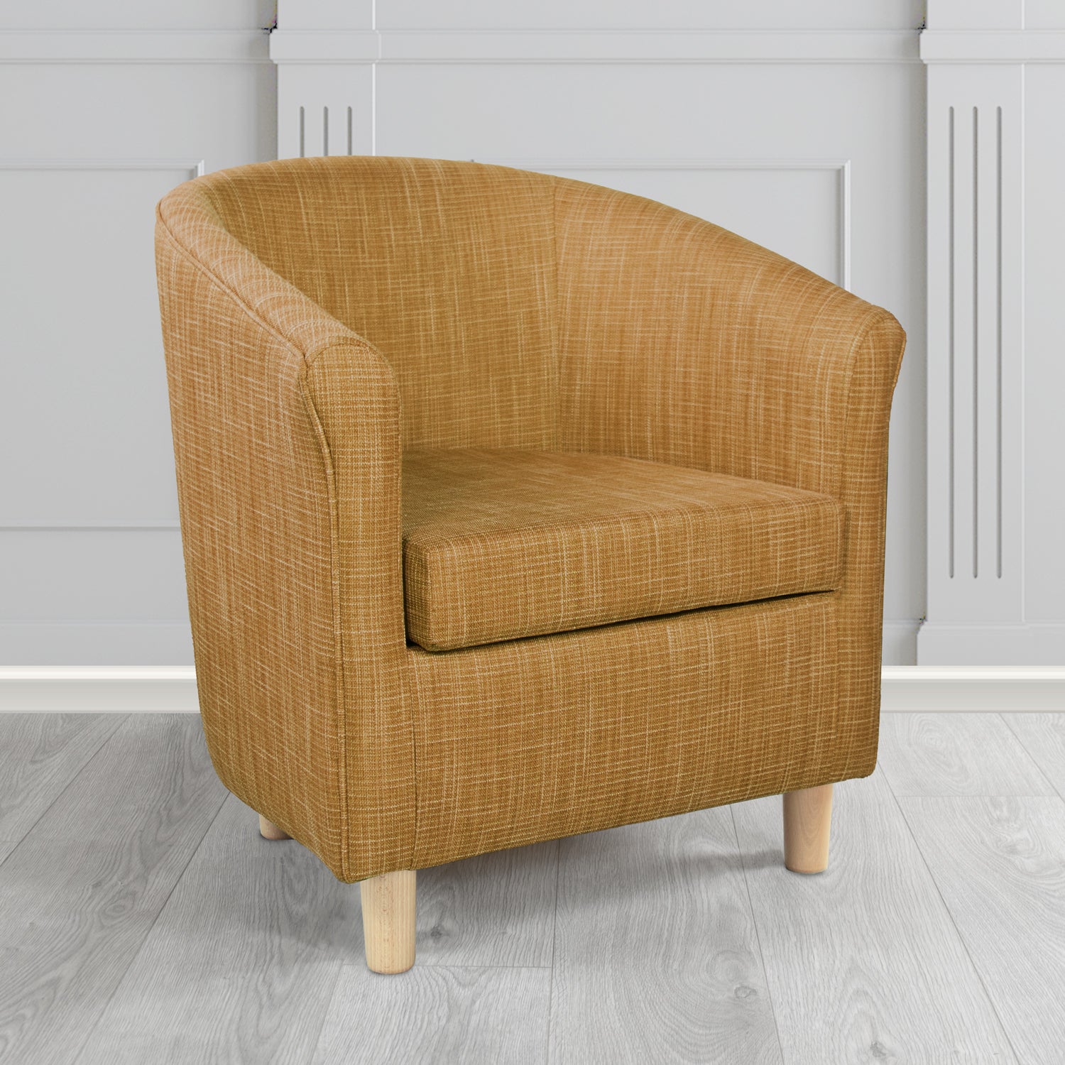 Tuscany Ravel Cumin Contract Crib 5 Fabric Tub Chair - Antimicrobial & Water-Resistant - The Tub Chair Shop