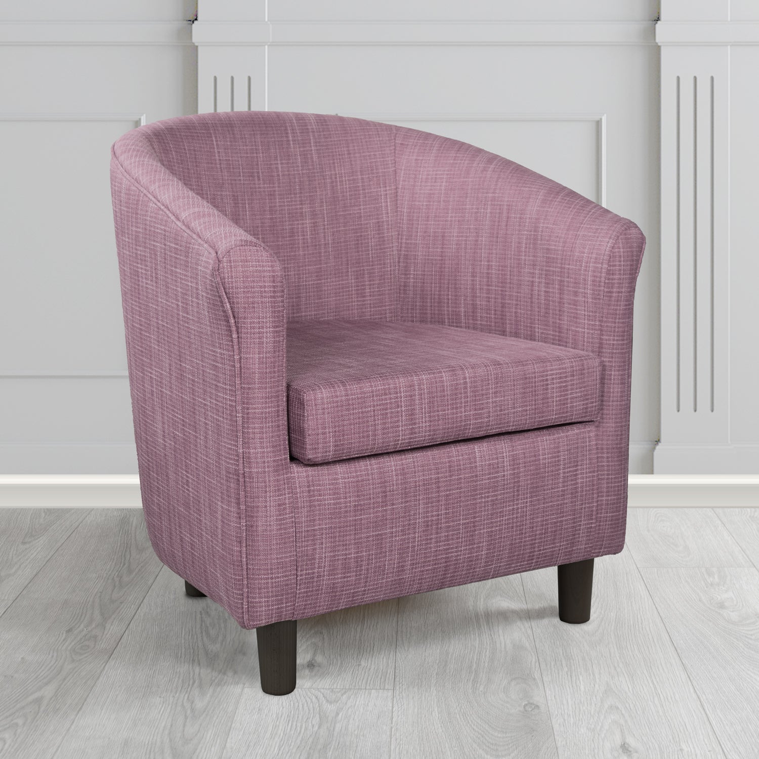 Tuscany Ravel Elderberry Contract Crib 5 Fabric Tub Chair - Antimicrobial & Water-Resistant - The Tub Chair Shop