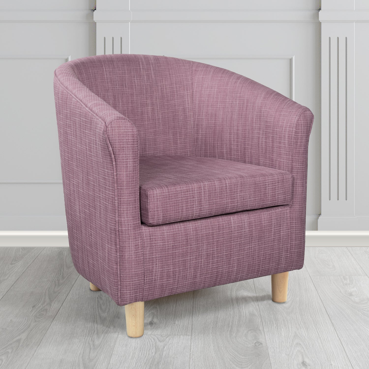 Tuscany Ravel Elderberry Contract Crib 5 Fabric Tub Chair - Antimicrobial & Water-Resistant - The Tub Chair Shop