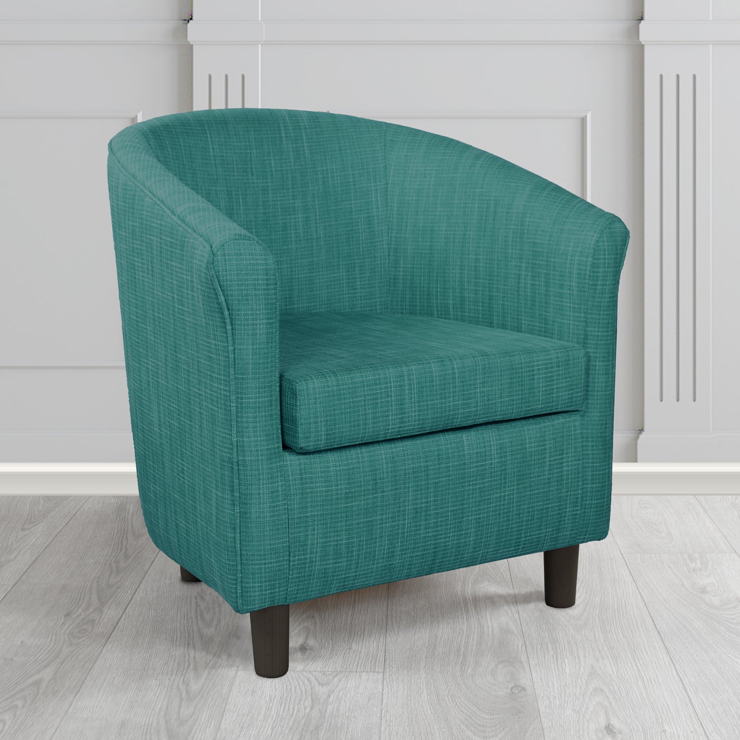 Tuscany Ravel Kingfisher Contract Crib 5 Fabric Tub Chair - Antimicrobial & Water-Resistant - The Tub Chair Shop