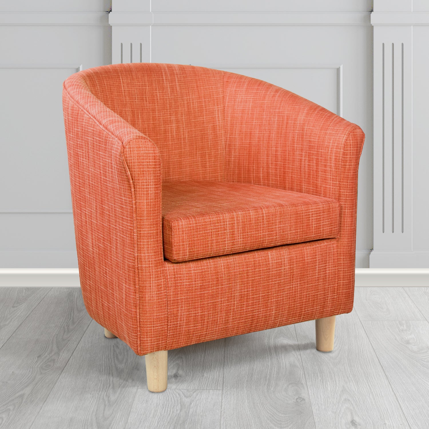 Tuscany Ravel Marmalade Contract Crib 5 Fabric Tub Chair - Antimicrobial & Water-Resistant - The Tub Chair Shop