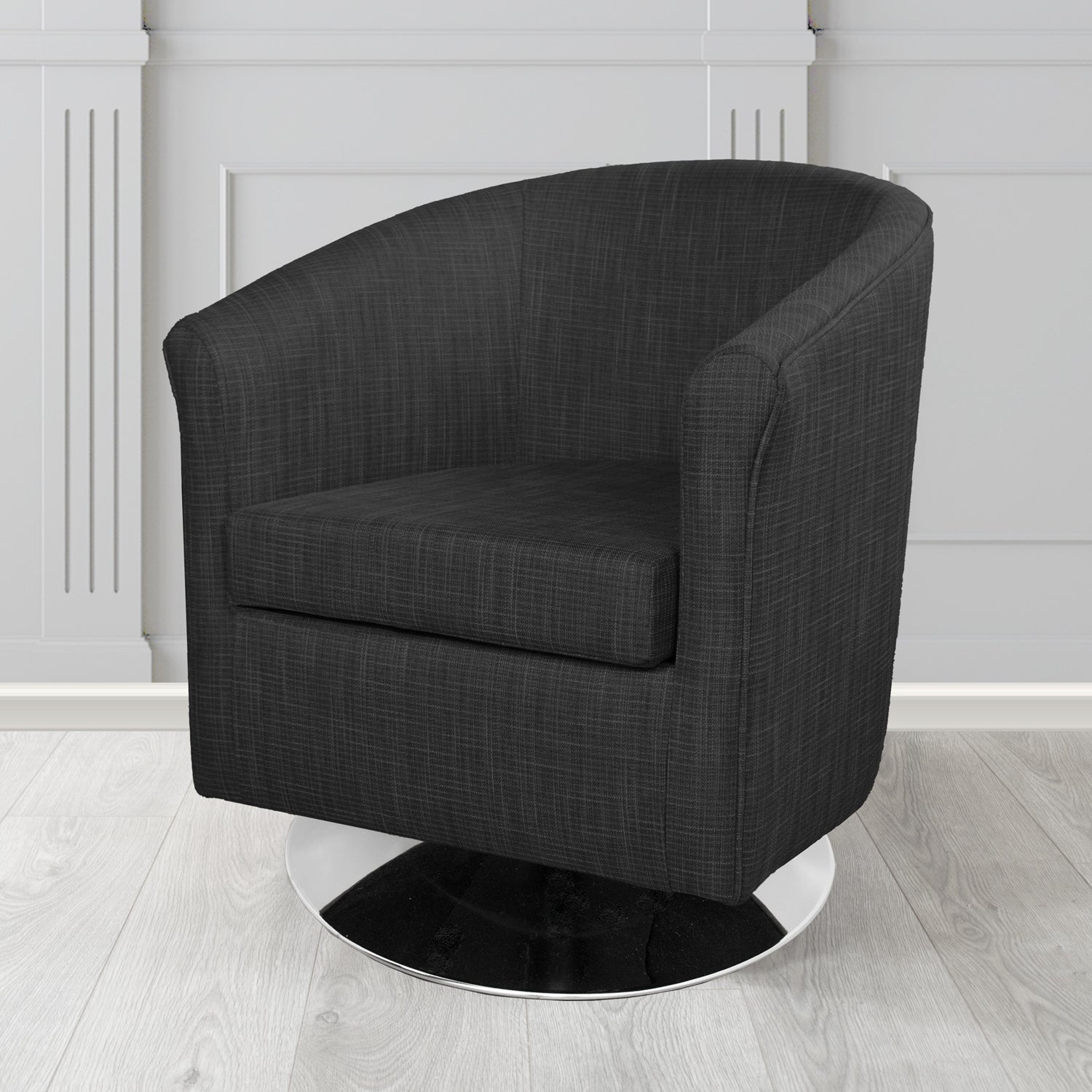 Tuscany Ravel Sweep Contract Crib 5 Fabric Swivel Tub Chair - Antimicrobial & Water-Resistant - The Tub Chair Shop