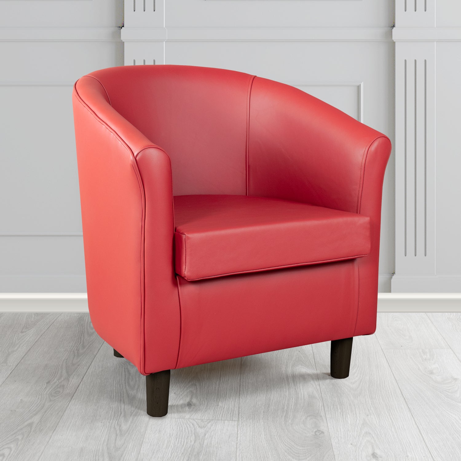 Tuscany Shelly Crimson Crib 5 Genuine Leather Tub Chair - The Tub Chair Shop